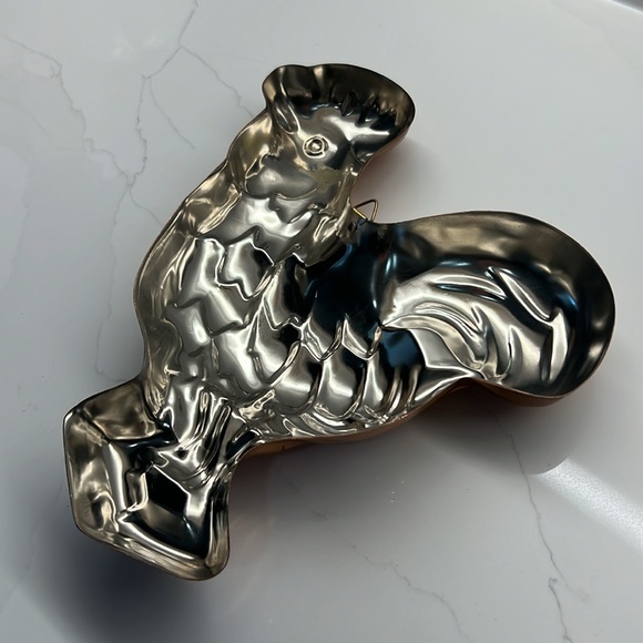 Vintage Rooster Copper Kitchen Mold Tin Lined, Made in Portugal farmhouse decor - Picture 8 of 14